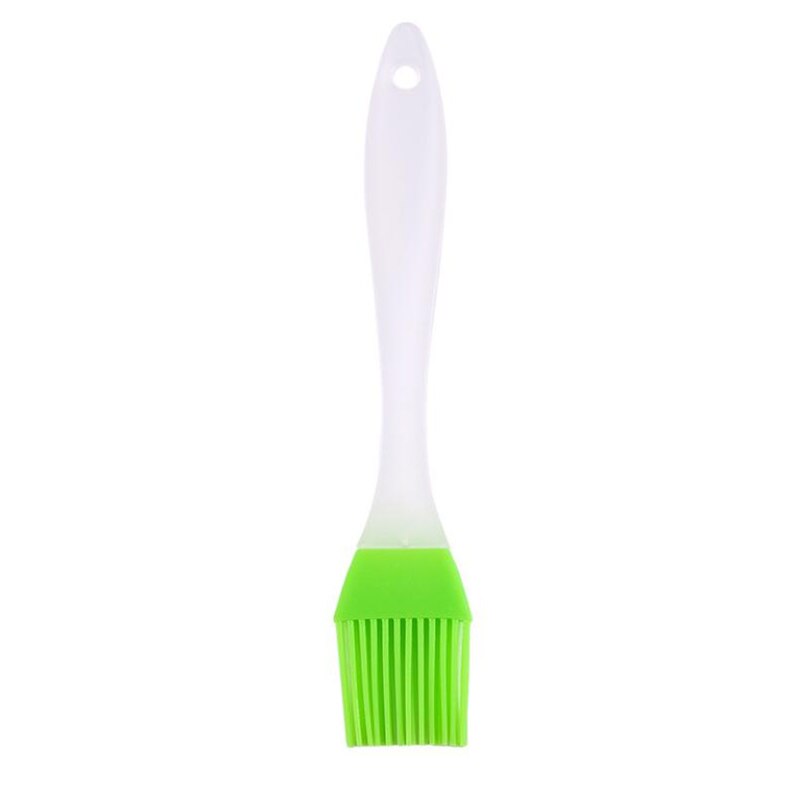 Cake Baking Brush Home DIY Silicone Tools Eco-friendly Bread Oil Cream Cooking Basting Brush Silicon Kitchen Cake Brush BBQ Tool: Green