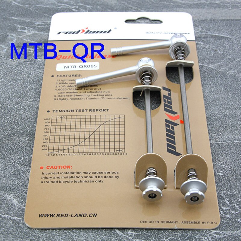 Bicycle Skewer Ti-alloy CNC Quick Release Handle Lever Mtb Mountain Road Bike Skewers Ultralight 52g/pair Universal Front Rear: yinseMTB