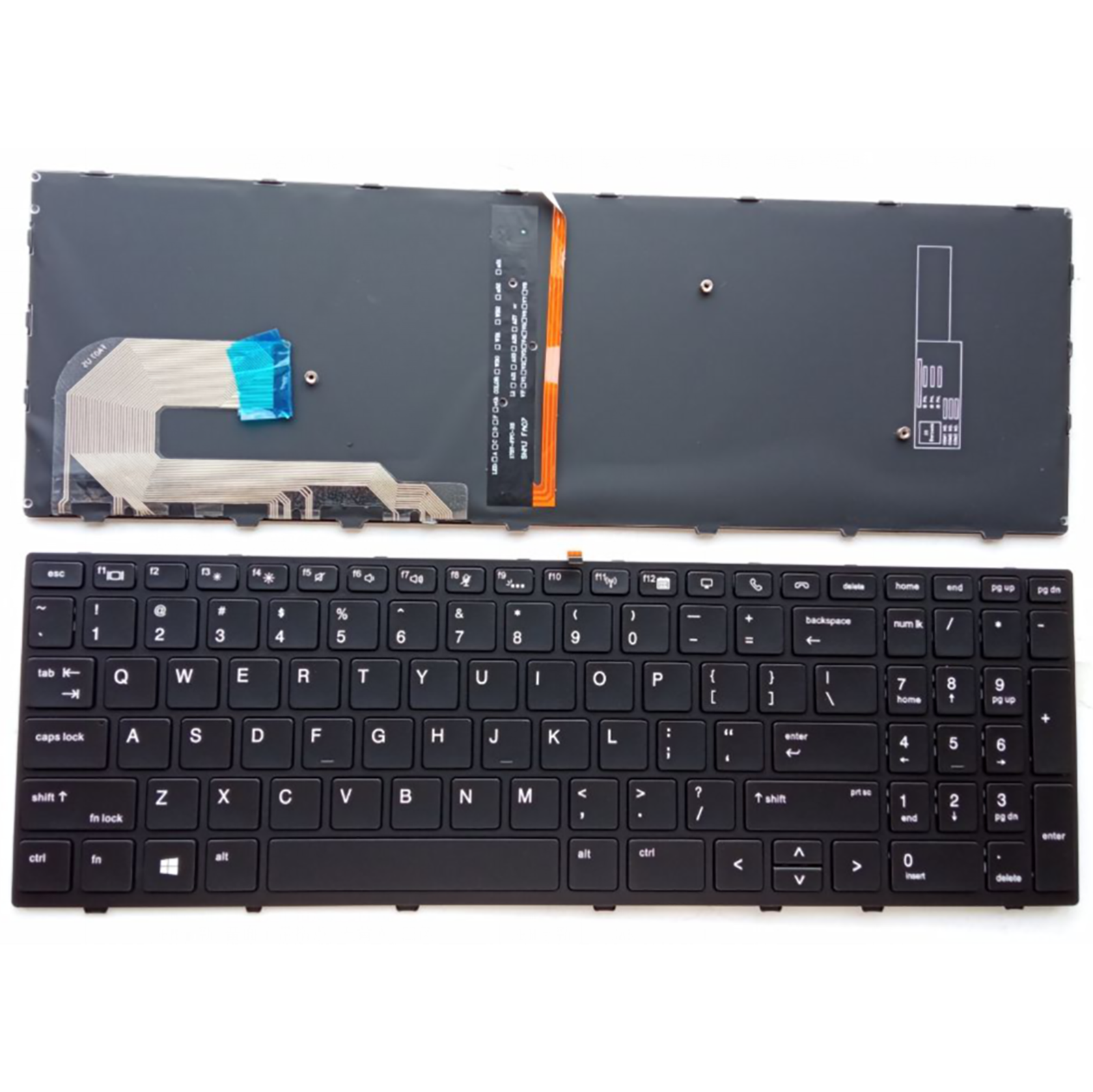 US Toetsenbord voor HP Elitebook 850 G5 850 G6 855 G5 750 G5 G6 755 G5 zbook 15u G5 G6: orange