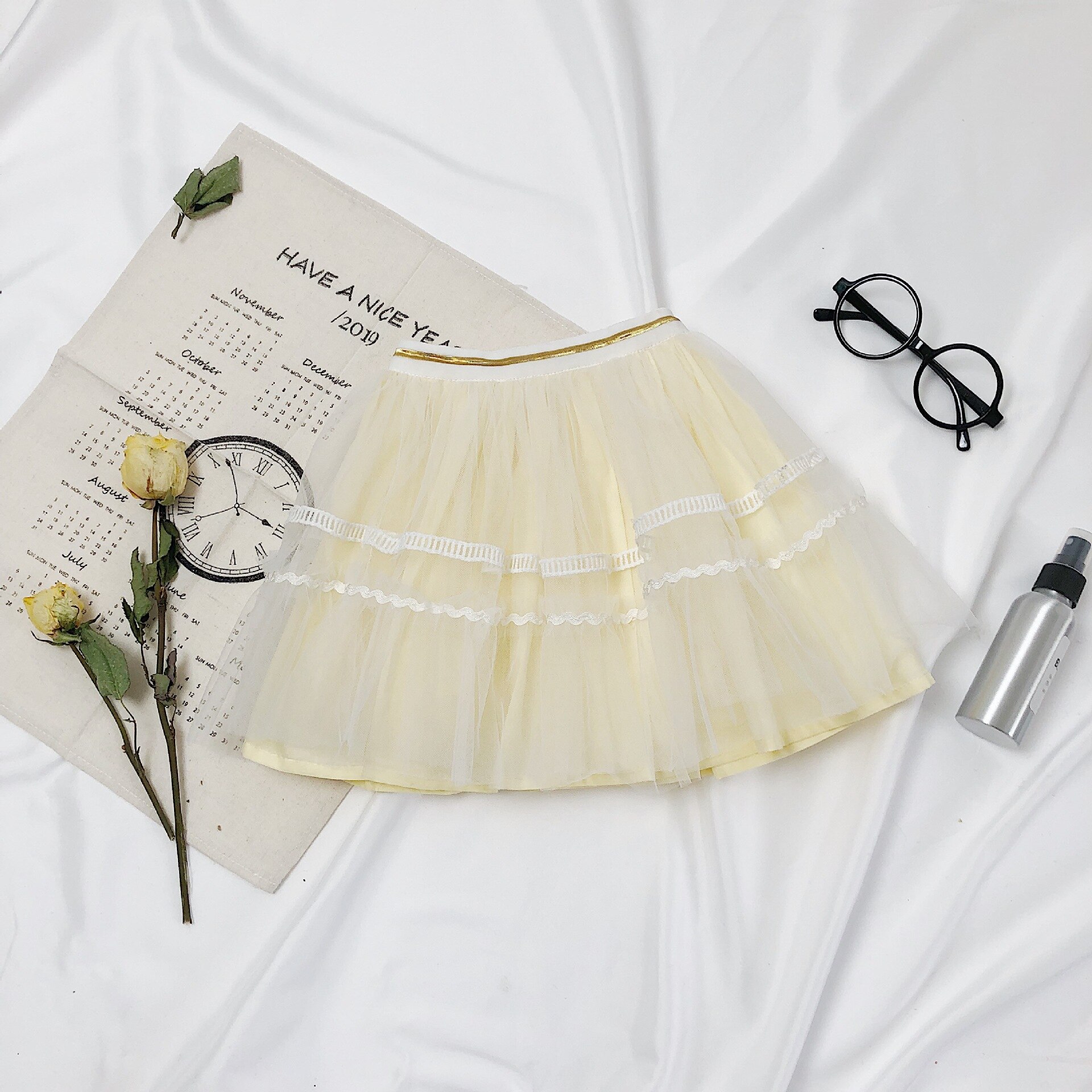 Lente Schattige Meisjes Mode Mesh Rokken Baby Meisje All-Match Prinses Bubble Rok