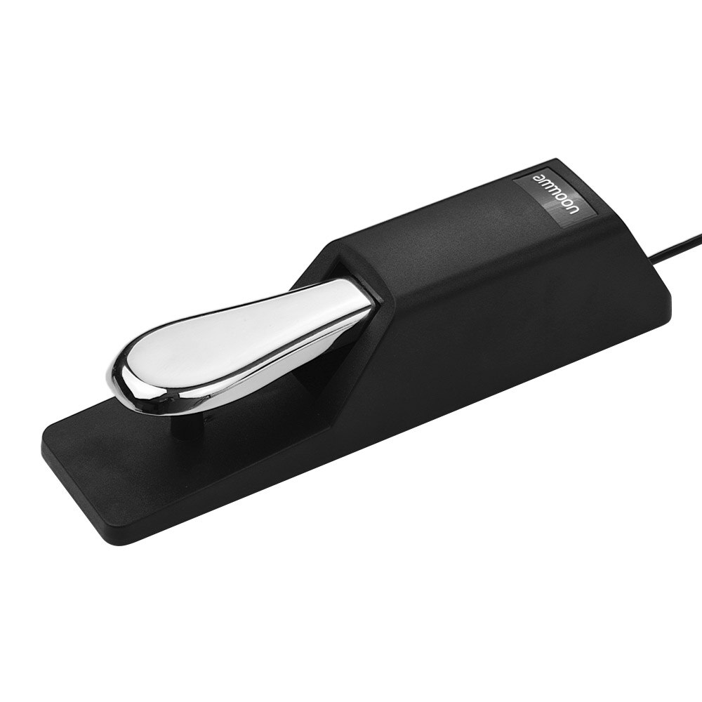 Ammoon Upgraded Universal Piano Sustainpedaal Keyboard Demper Pedaal 6.35mm Plug voor Elektronische Orgel MIDI Keyboards Piano 'S