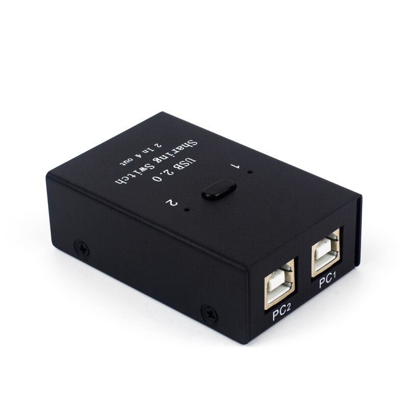 USB2.0 Switch Sharer Splitter Two Computers PC Share Mouse Keyboard Printer U Disk Two In Four Out USB HUB