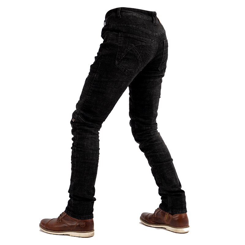 Motorsykkel bukser kne med glidelås beltebeskytter motorsykkel motorsykkel denim jeans bukser terrengsykkelbukser
