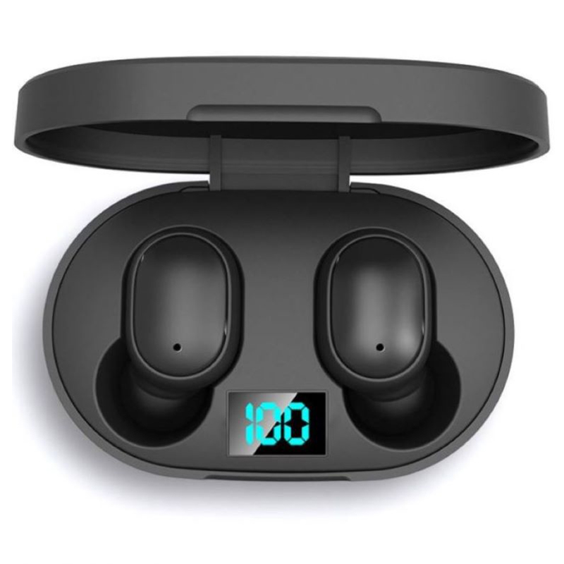 Auricolari bluetooth wireless tws  e6s cuffie fone display led cancellazione del rumore auricolari sportivi con microfono per xiaomi redmi iphone