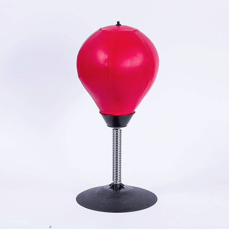 ¡Novedad de ! Saco de boxeo antiestrés para escritorio, composición resistente, juguete para aliviar el estrés, pelota de entrenamiento de boxeo: Red