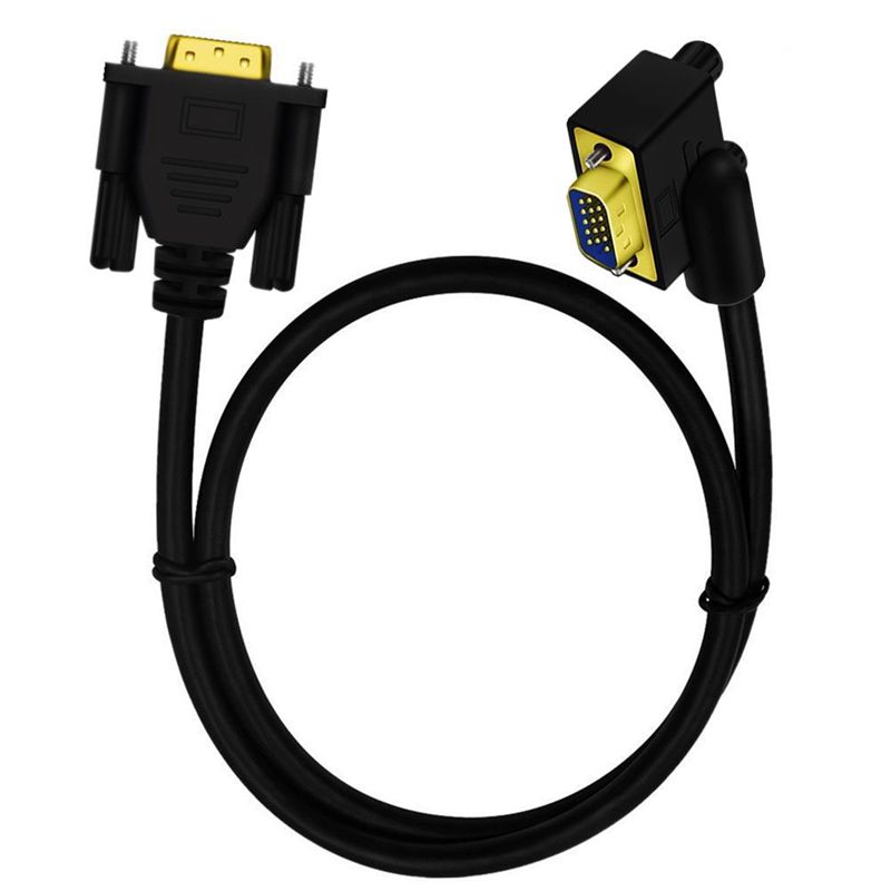 HD VGA Cable 90 ° Elbow VGA 15Pin Male To VGA 15Pin Male Computer To TV Connection Cable 0.5m/1m/1.5m