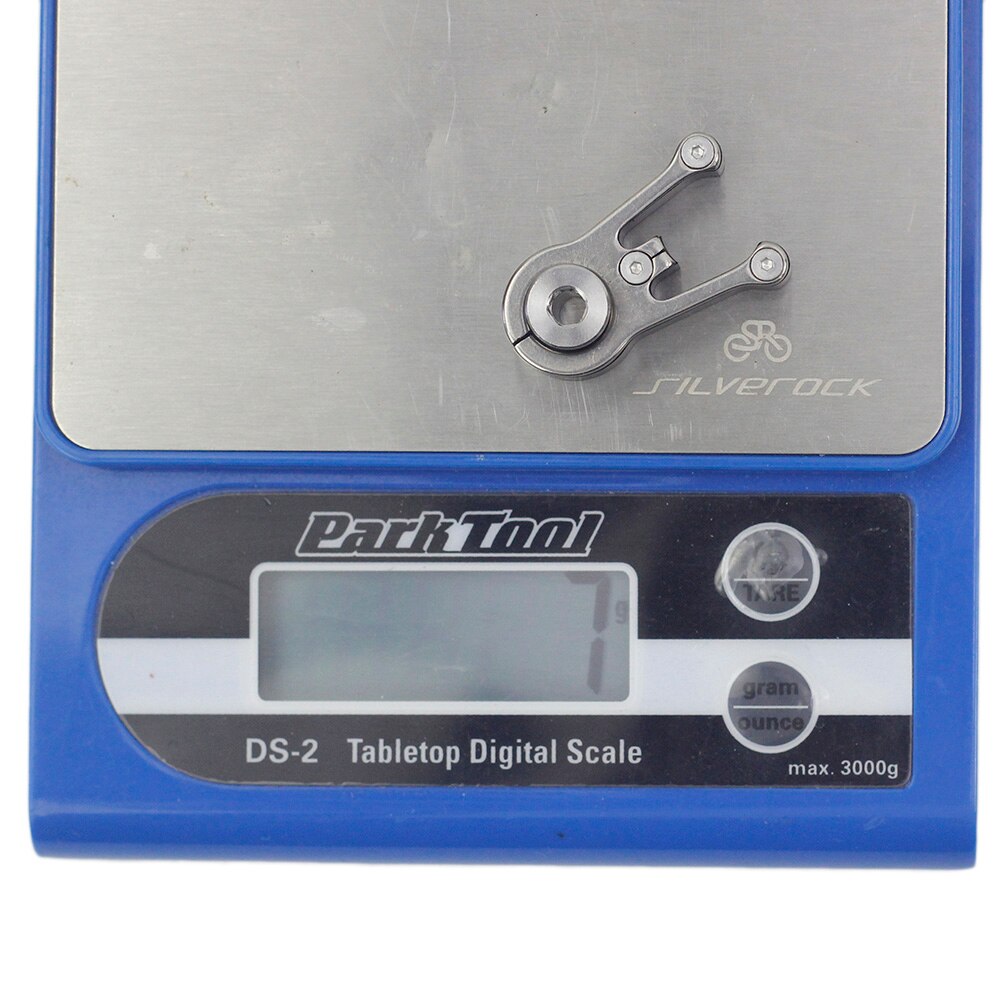 SILVEROCK Titanium Catch Ball Catcher With Bolt for Brompton 3SIXTY Folding Bike Stem Catcher: Catcher Silver