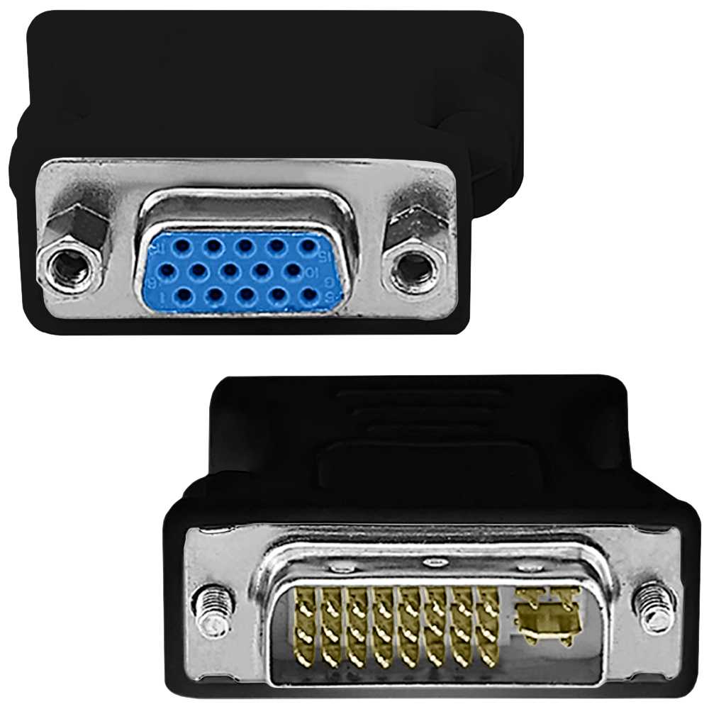 Male 24+5 Pin DVI-I (Dual-Link) to Female VGA Adapter Converter for Monitor GF2122
