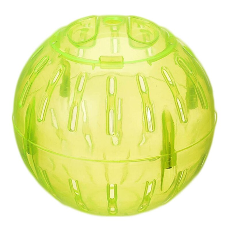 Litet husdjur springboll leksak hem hamster genomskinlig löpboll 10cm jogging husdjur chinchilla marsvin mini travboll: Yw