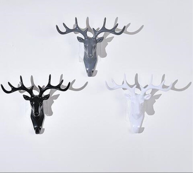 Crochet autocollant pour vêtements, pour cravates, chapeaux, sacs, bijoux, porte-clés, décoration murale, cintre mural: Gris / Éléphants