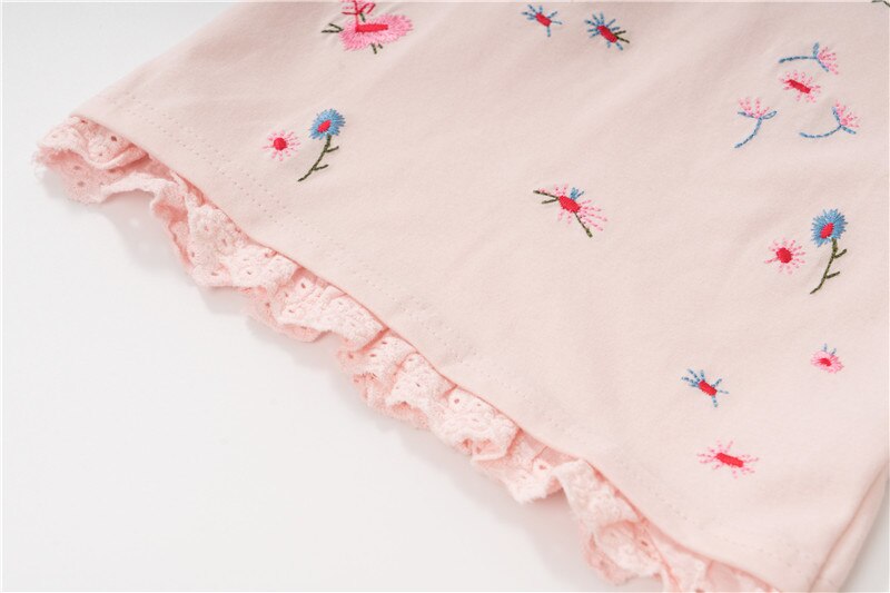 Miss haiwo merk lange mouwen herfst lente t-shirt voor baby's kinderen meisjes eenvoudige bloemenprint schattige t-shirts kleding