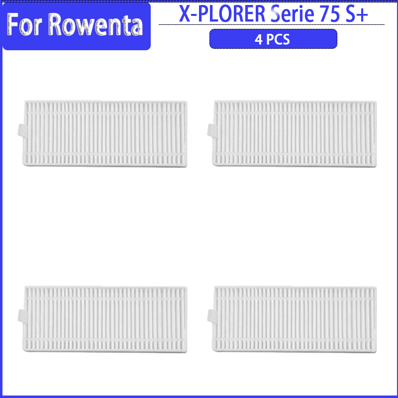 Belangrijkste Zijborstel Filter HEPA Mop Doek Voor Rowenta X-PLORER 75S + RR8567WH RR8587WH Robot Stofzuiger Onderdelen accessoires: Donker Kaki