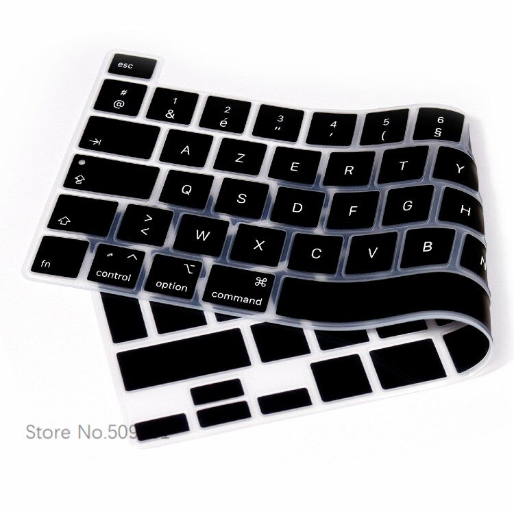 Azerty Frans Keyboard Cover Protector Skin Eu Versie Voor Macbook Pro 16 Inch Met Touch Bar En Touch id A2141