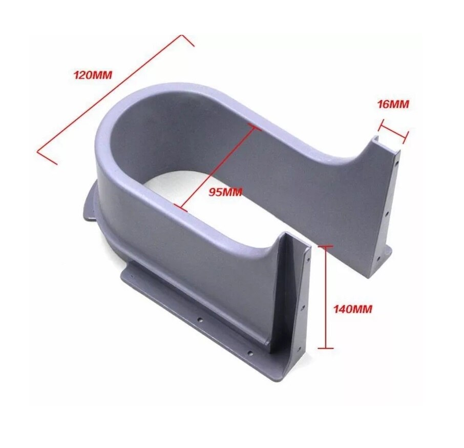 Plastic U Shape Sink Drawer Kitchen Bath Furniture Cabinet Recessed U under Sink Drainage Grommet: Type 3-Grey