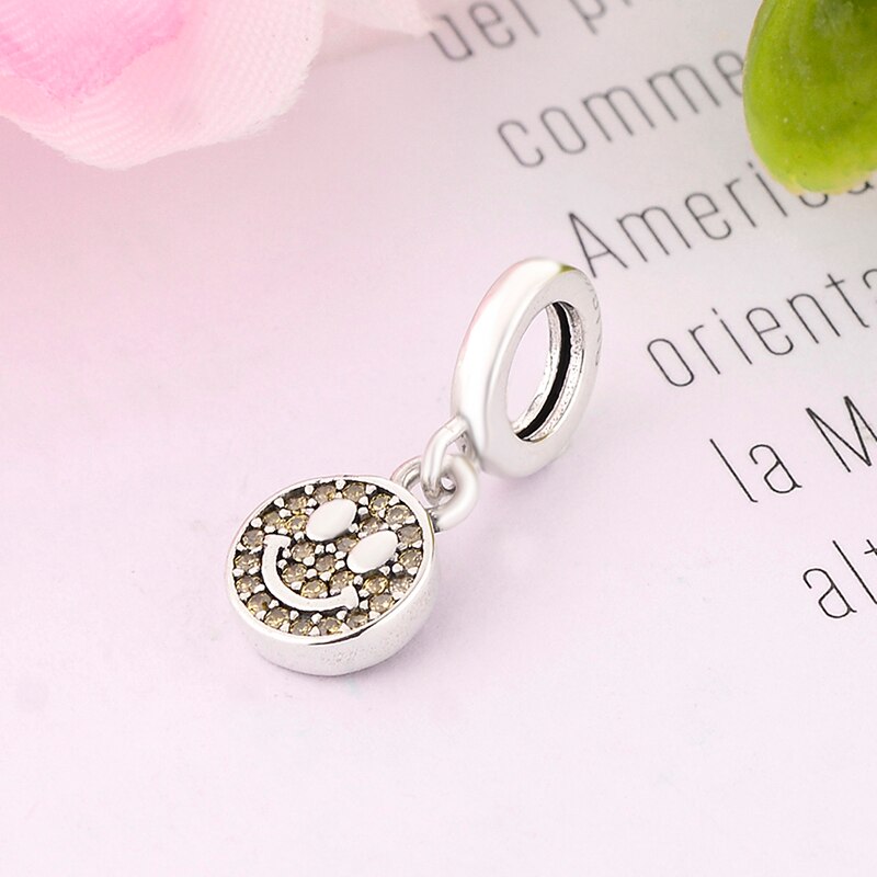 Price Authentic S925 Sterling Silver Beads My Smile Dangle Charm Fit Bracelet & Me Bracelet Pendant DIY Jewelry Women