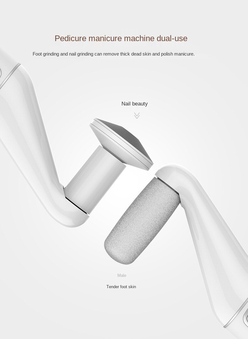 3in1 Rechargeable electric foot file callus remover machine pedicure device foot care tool feet for heels remove dead skin USB