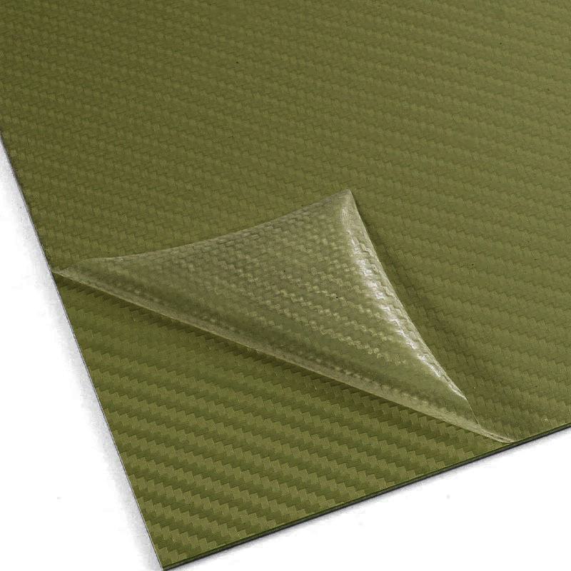 Panneau thermoplastique Kydex en Fiber de carbone vert Olive, 1 pièce, pour bricolage, gaine de couteau, étui pour pistolet, matériel de fabrication, étui Kydex: Black