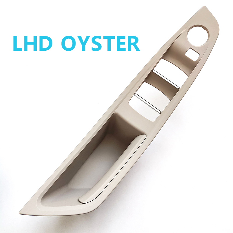 LHD RHD Interior Door Pull Handle Armrest Panel Trim No Mirror Folding Button for BMW 5 Series F10 F11 F18 520 523 525 528 530: LHD Oyster