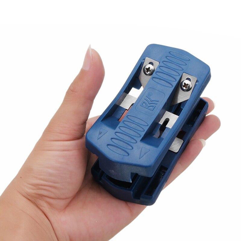 Drillpro Wood Side Banding Machine Double Edge Trimmer Manual Tail Trimming Woodworking Tool Carpenter Hardware