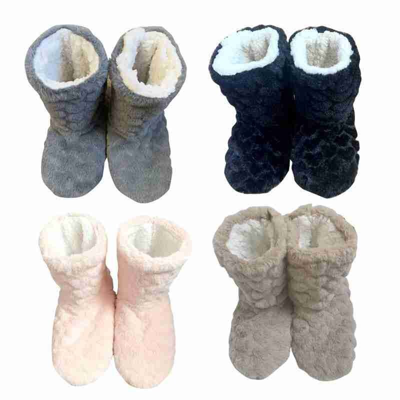 1 Pair Thick Socks Slipper Warm Ultra-Plush Anti-Slip High Floor Indoor Boots Winter Floor Long B9S4