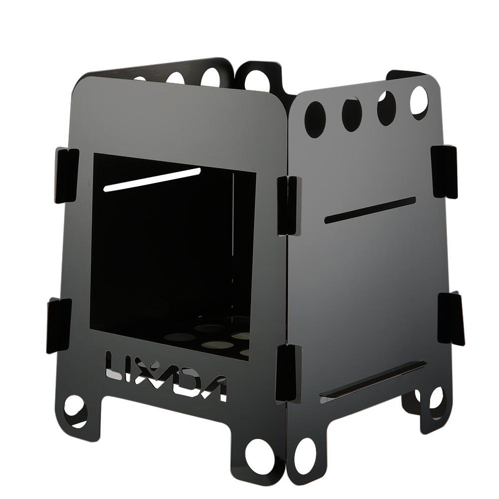 Outdoor Lightweight Camping Wood Stove Portable Outdoor Folding Titanium Wood Stove Burning Picnic Alcohol Wood Stove