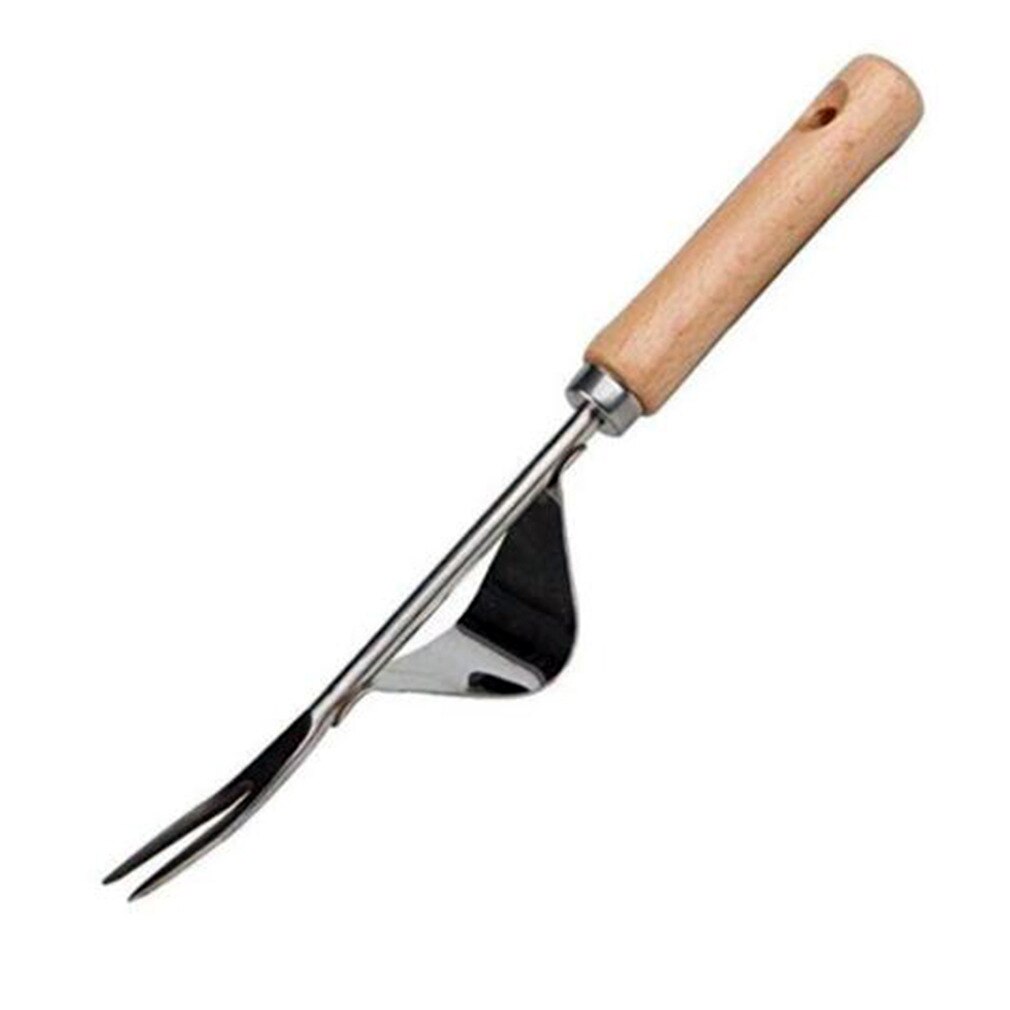 Gadgets removedor de forquilha de remoção transplante madeira lidar com manual ferramenta mão grubber cultivando escavação jardim aparar leve: style 2 / 2pcs