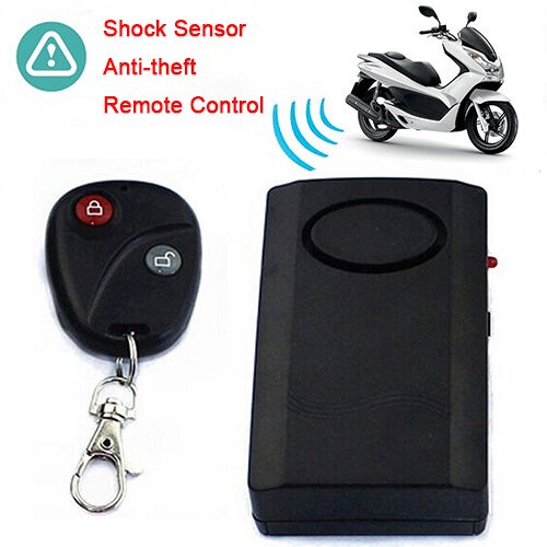 Alarma de seguridad antirrobo para motocicleta y moto, con Control remoto, alarma de vibración, llavero para puerta/ventana