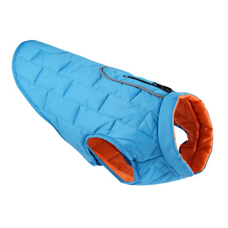 Waterdichte Reflecterende Hond Kleding Vest Jasje Warme Huisdier Kleding Winter Puppy Jas Voor Kleine Medium Grote Honden Chihuahua Pitbull: Blauw / S