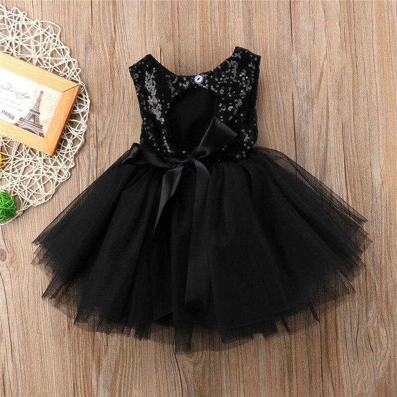 Emmababy børn baby pige prinsessekjole tutu tyl ryg udhulet festkjole pink rød balkjole formelle kjoler outfits