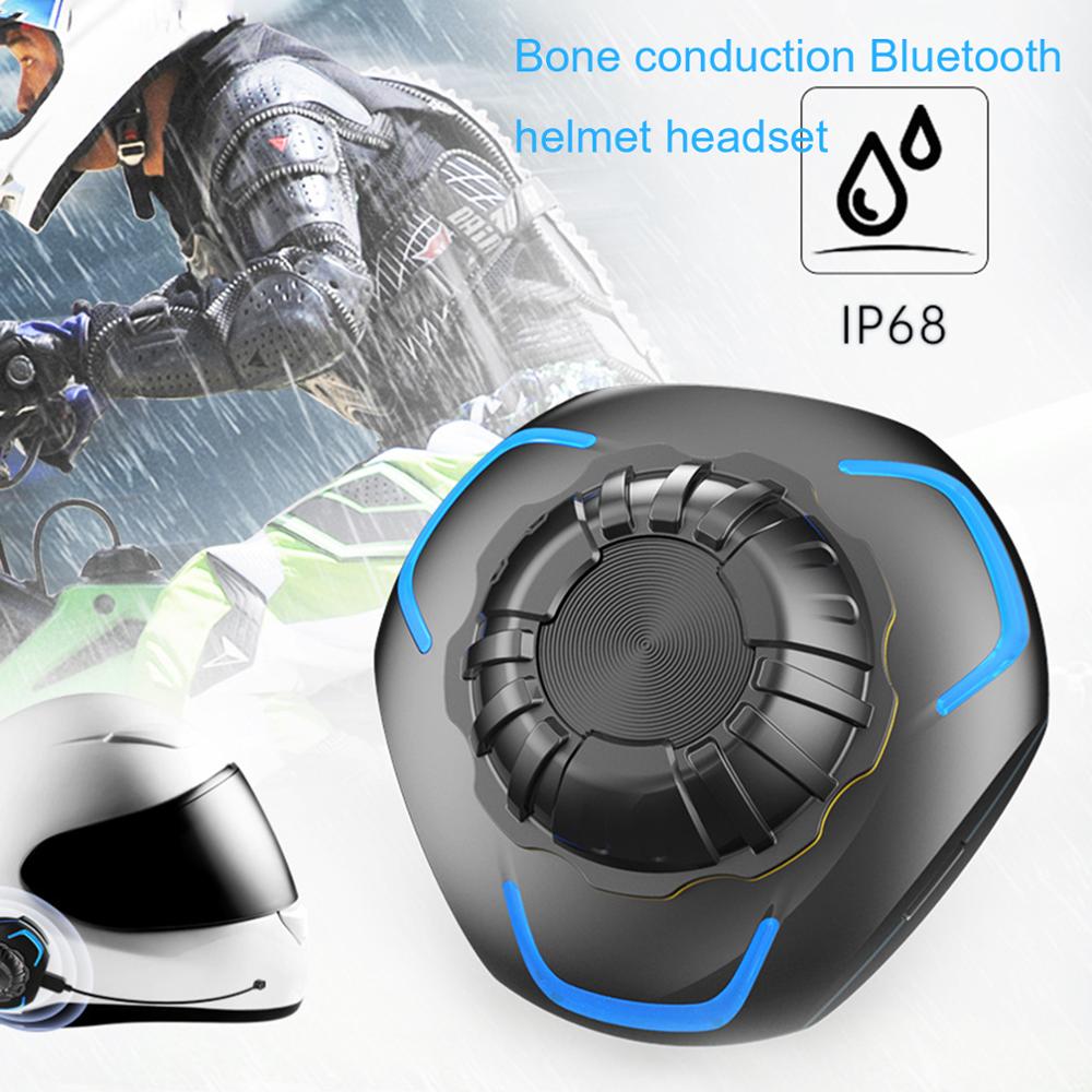 VR robot Motorcycle Helmet Headset Waterproof Bluetooth Bone Conduction Earphone Moto Handsfree Music Player