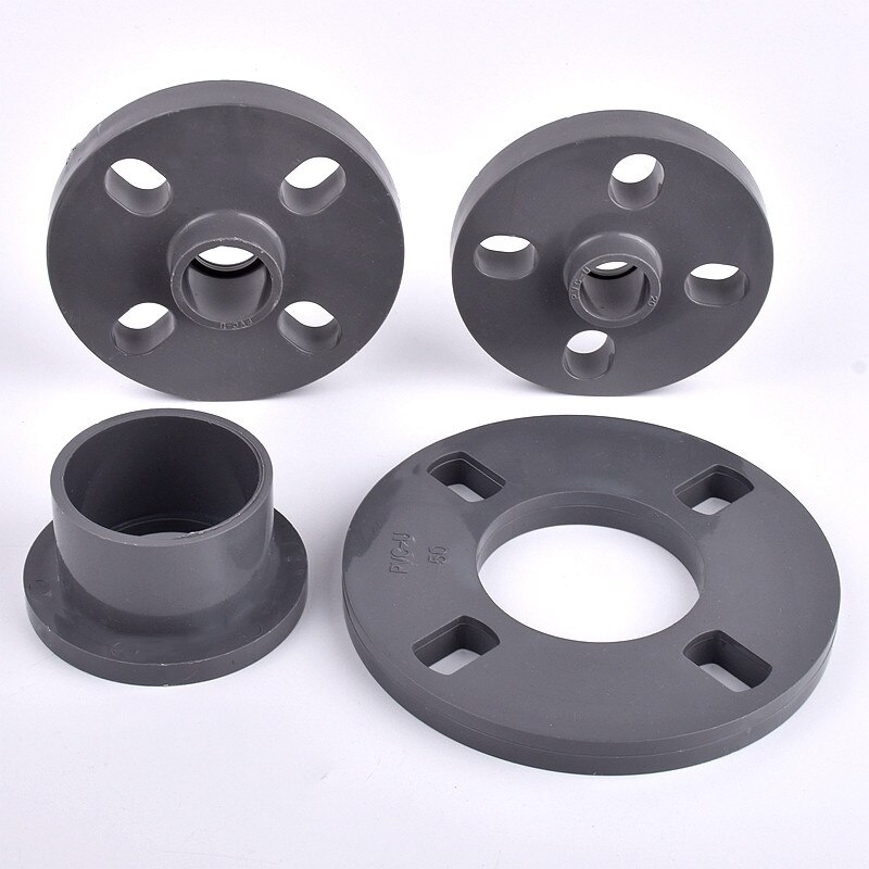 20~160mm PVC Flange Pipe Connector, Aquarium Fish Tank Adapter Irrigation Water Tube Joint Hardware Fittings Slip Socket Flanges