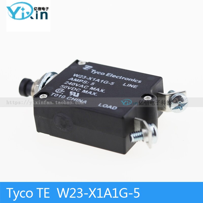 Tyco TE W23-X1A1G-5 5A 7-1393246-5 1-50A disjoncteur de protection contre les surcharges UL CSA