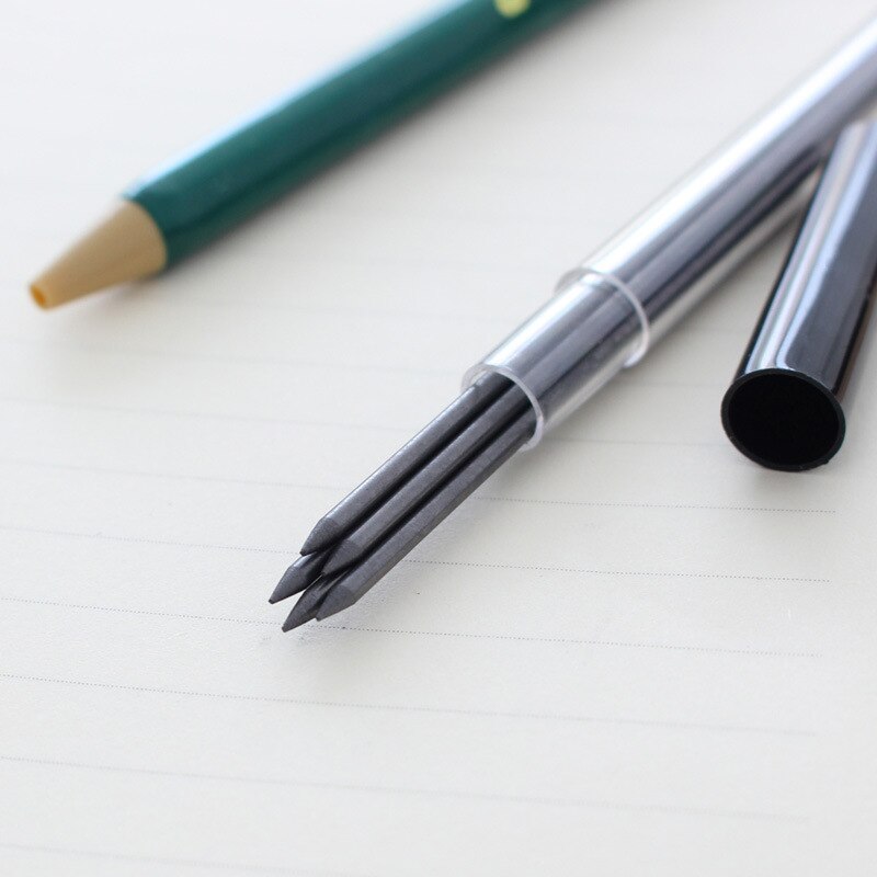 1 pcs Best 2.0 mm 2B Lead Holder Wooden Click type Mechanical Drafting Drawing Pencil with a sharpener