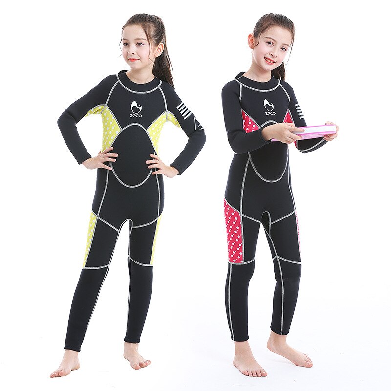 3MM Neoprene Boys Thermal Wetsuits Full-body Children Anti-UV Keep Warm Diving Suits Surf Swimwear Suit for kids