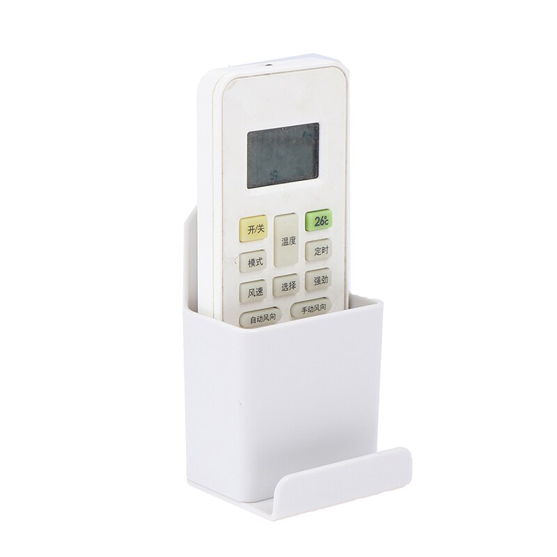 Wall Mounted Organizer Storage Box Remote Control Air Conditioner Storage Case Mobile Phone Plug Holder Stand Container