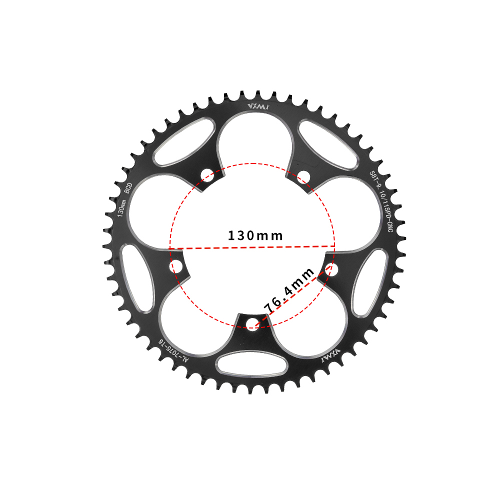 Piñón ancho estrecho para bicicleta de carretera 130BCD redondo 38T 40T 42T 44T 46T 48T 50T 52T 54 56T 58T 60 para palancas Shimano 5700 130