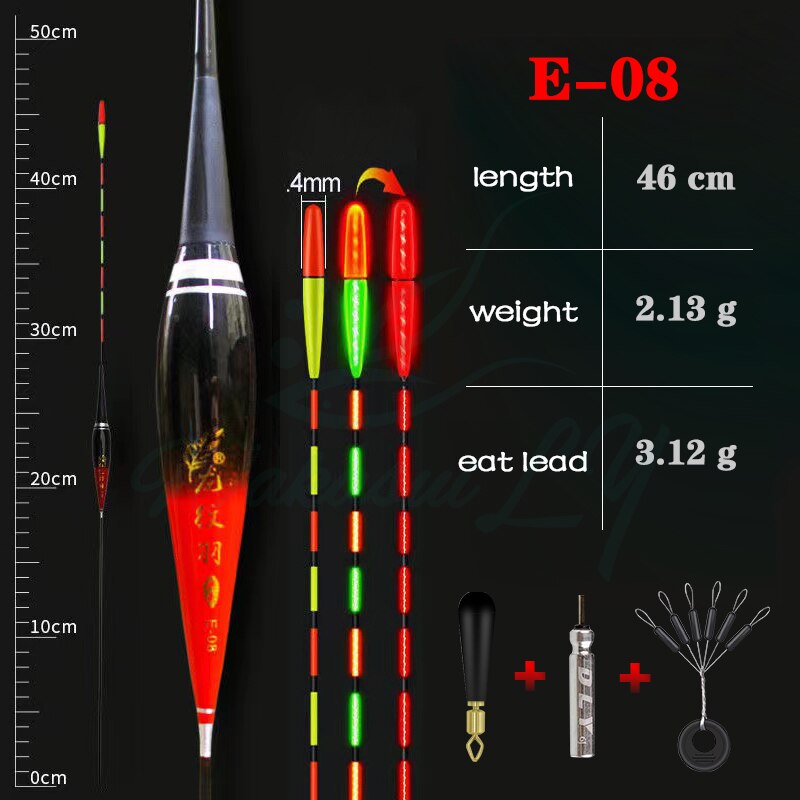 Capteur de gravité pour la pêche à la carpe, flotteurs lumineux, électrique, rouge, batterie 425, pour l&#39;extérieur, accessoires, nouveauté: B91-08