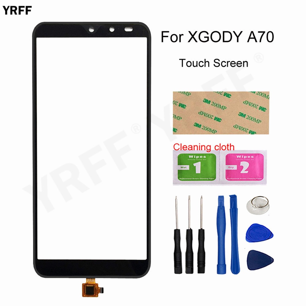 La nueva pantalla de vidrio para XGODY A70 Digitalizador de pantalla táctil de reemplazo del Panel de vidrio partes