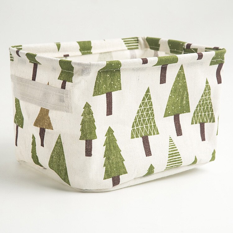 Linen Desktop Storage Basket Sundries Toy Storage Box Laundry Basket Underwear Cosmetic Organizer Office Stationery Organizer: Clear