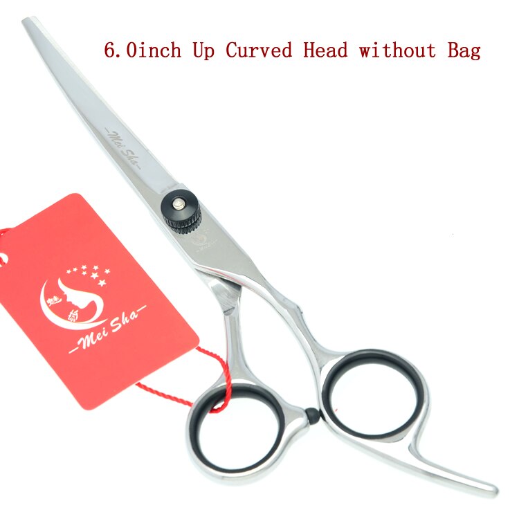 6" Stainless Steel Pet Grooming Scissors Shape Blade Dog Cutting Hair Clipper Puppy Groomer Up Curved/Down Curved Shears B0003A: B0004A-05-60