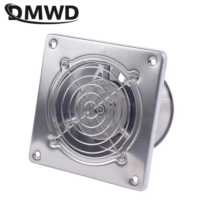 Dmwd 4 Inch Rvs Ventilator Badkamer Ventilator Keuken Afzuigkap Afzuigkap Wc Ventilator Verwijderen Geur