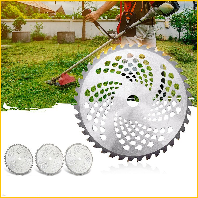 1pc 255mm 40T/60T/80T Brush Cutter Blade Lawn Mower Cutter Replacement Circular Saw Blade For Cutting Grass Tree Trimmer Blade