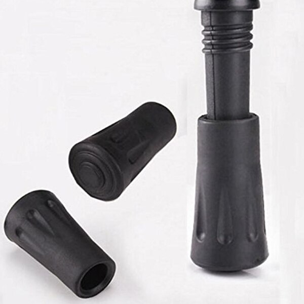 2pcs Rubber Tip End Cap Hammers Hiking Stick Trekking Pole