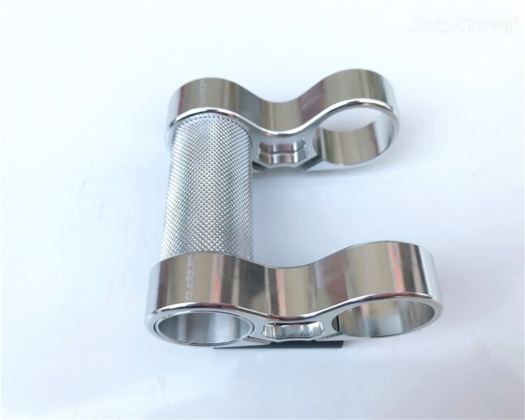 Litepro  s82 hopfällbar cykel dubbla skaft lättvikts 73g cykel 25.4 dubbla skaft skaft: Silver-