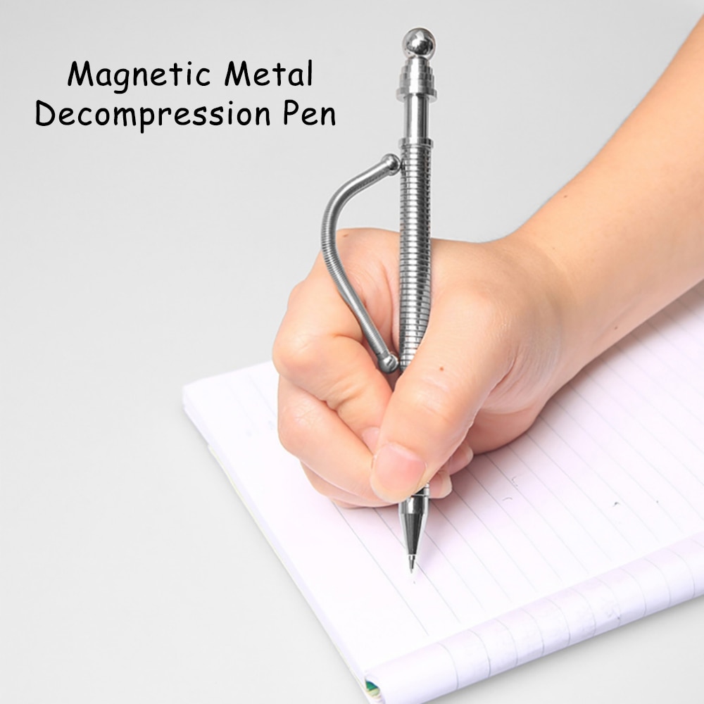 Funny Metal Decompression Pen Multi-Function Decompression Magnetic Pen Ballpoint anti-stress toys