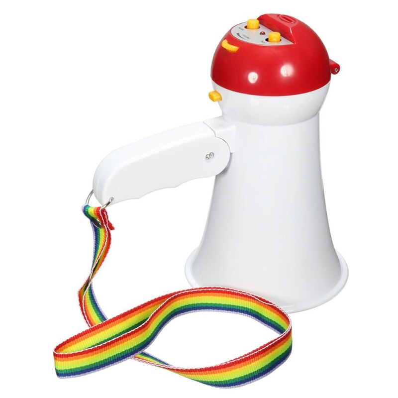 Portable Foldable Handheld Megaphone Loudspeaker for Tourist Guider Teacher Amplifier Recorder Megaphone for Party