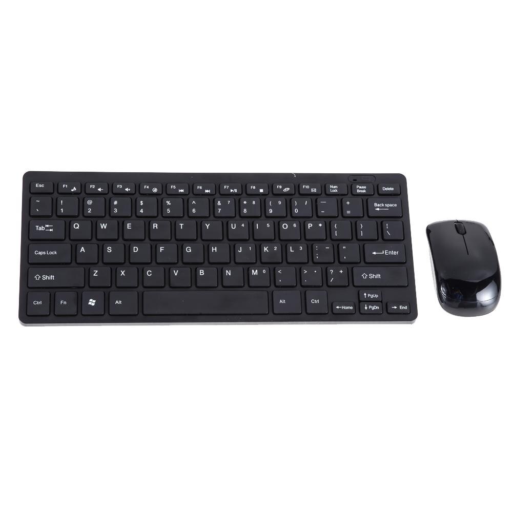 Mini Thin 2.4G Wireless Keyboard and Optical Mouse Combo Kit for Desktop PC