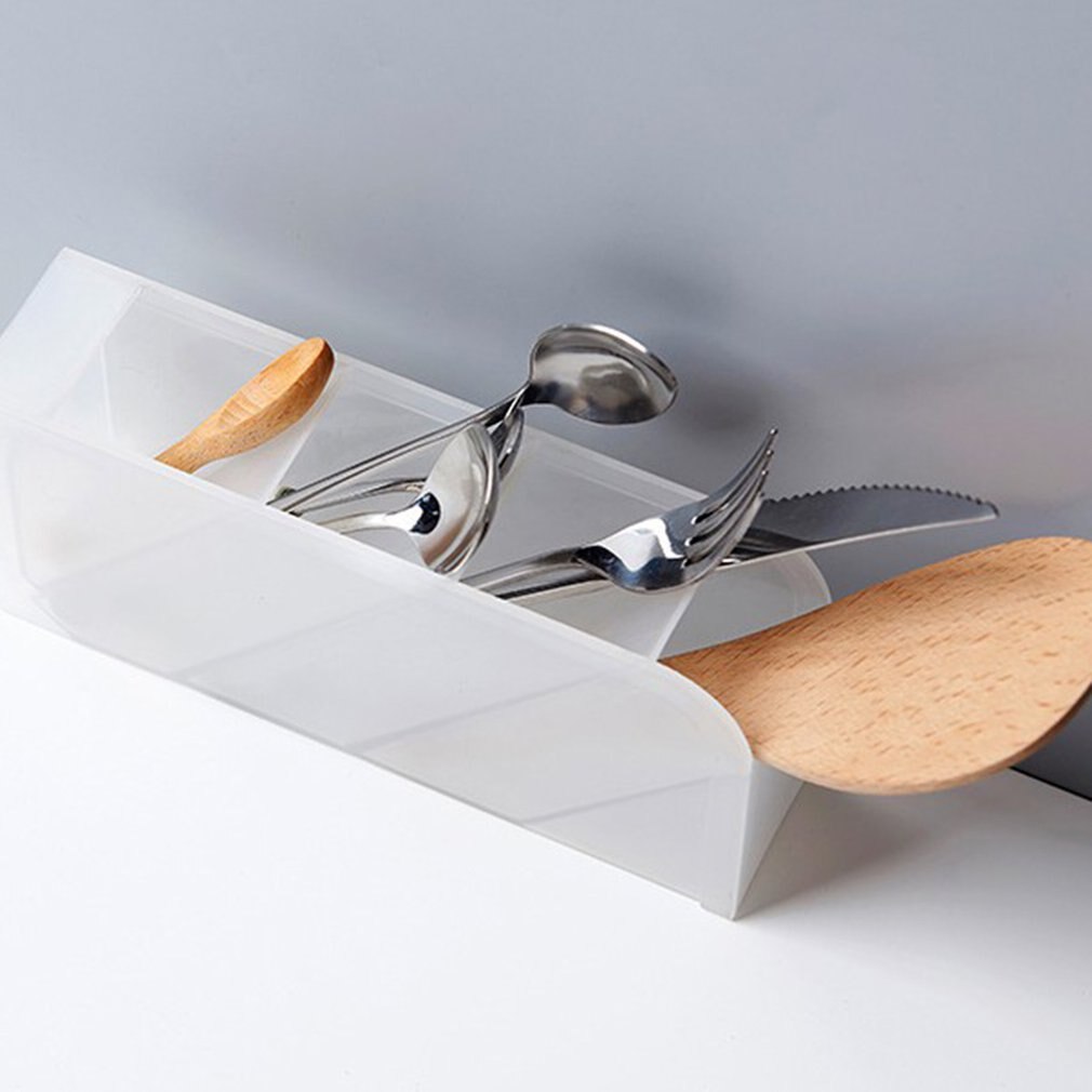 Multifunctional 4 Grid Desktop Organizer Pen Holder Makeup Storage Box School Office Accessories Stationery