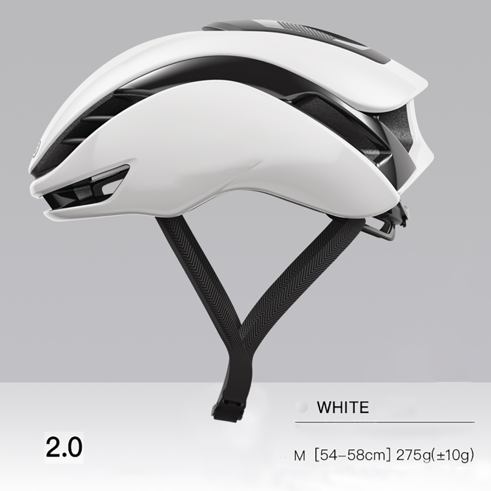 Ultralett sports-aerodynamisk sykkelhjelm terrengsykkel landeveissykkelhjelm menn kvinner stil trygg tk-hette cap capacete ciclismo: 53 / Hvit