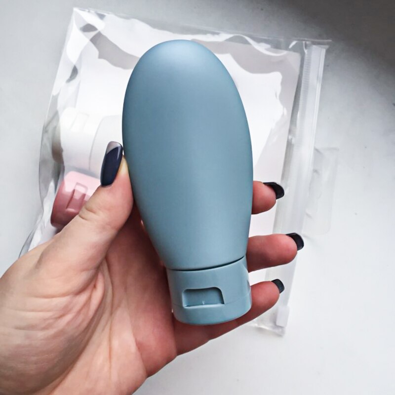 3 stk 60ml tom opbevaringsbeholder essens lotion shampoo shower gel bærbar genopfyldelig flaske rejsesæt kosmetik botella kit